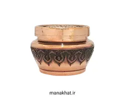 دوات مسی خوشنویسی مشقی قلمزنی شده طرح اسلیمی و گُل (کپی)
