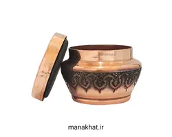 دوات مسی خوشنویسی مشقی قلمزنی شده طرح اسلیمی و گُل (کپی)