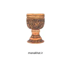 دوات مسی خوشنویسی مشقی قلمزنی شده طرح گُل (کپی)