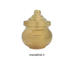 دوات خوشنویسی فلزی خمره ای بزرگ با آبکاری نقره ای (کپی)