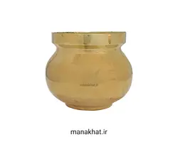 دوات خوشنویسی فلزی خمره ای بزرگ با آبکاری نقره ای (کپی)