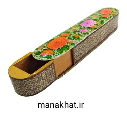 جاقلمی خوشنویسی خاتم کاری کشویی گل و مرغ طرح 1 (کپی)