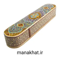 جاقلمی خوشنویسی خاتم کاری کشویی طرح 11 (کپی)