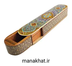 جاقلمی خوشنویسی خاتم کاری کشویی طرح 11 (کپی)