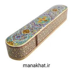 جاقلمی خوشنویسی خاتم کاری کشویی طرح 11