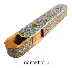 جاقلمی خوشنویسی خاتم کاری کشویی طرح 11