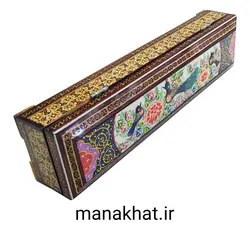 جاقلمی خوشنویسی خاتم کاری لولایی طرح 6 (کپی)