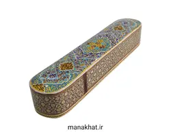 جاقلمی خوشنویسی خاتم کاری کشویی طرح 11