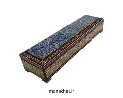 جاقلمی خوشنویسی خاتم کاری لولایی طرح 9