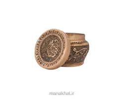 دوات مسی خوشنویسی قلمزنی شده با طرح پرنده