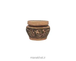 دوات مسی خوشنویسی قلمزنی شده با طرح پرنده