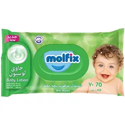 دستمال مرطوب مولفیکس molfix بسته 70 عددی