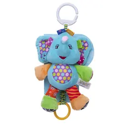 آویز نخ کش موزیکال جولی بی بی Jolly baby طرح فیل آبی