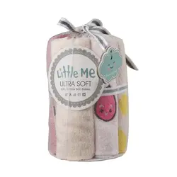 دستمال آروغ گیر و حوله کودک لیتل می Little me بسته 6 عددی