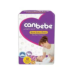 زیرانداز تعویض نوزاد یکبار مصرف جان به به Canbebe بسته 10 عددی