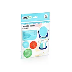 روکش یکبار مصرف توالت فرنگی بی بی جم babyjem بسته 10 عددی