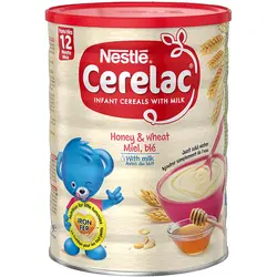 سرلاک نستله nestle با طعم گندم و تکه های خرما