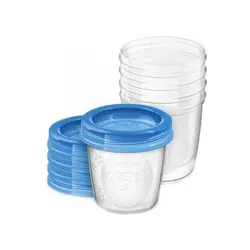 ست ظرف ذخیره شیر و غذای کودک فیلیپس اونت philips avent بسته پنج عددی