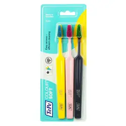 مسواک مدل SELECTCOLOUR با برس نرم بسته 3 عددی ته په TePe