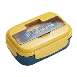 ظرف غذای منقسم 1100 میلی لیتر با قاشق و چنگال لانچ باکس lunchbox