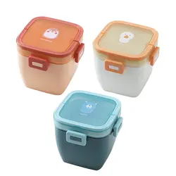 ظرف غذا همراه چنگال 800 میلی لیتر طرح دار لانچ باکس LUNCH BOX