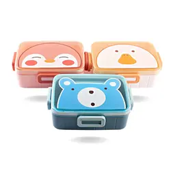 ظرف غذا همراه چنگال 600 میلی لیتر طرح دار لانچ باکس LUNCH BOX
