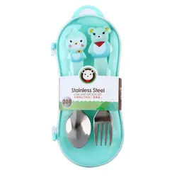 ست قاشق چنگال استیل Jiayi baby