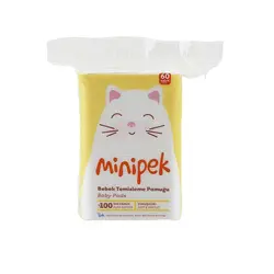 دستمال پنبه ای مینی پک minipek بسته 60 عددی