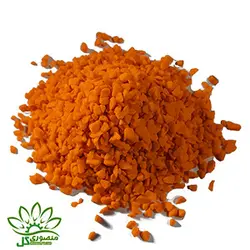 شن رنگی دانه ریز نارنجی