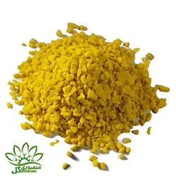 شن رنگی دانه ریز زرد