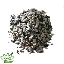 شن رنگی دانه متوسط سفید و سبز پر رنگ