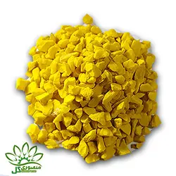 شن رنگی زرد دانه متوسط