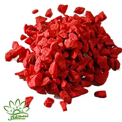 شن رنگی قرمز دانه متوسط