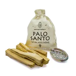 پکیج اسماج وایت سیج کالیفرنیا صدف آبالون چوب پالوسانتو کریستال سلنیت کد 124