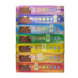 عود دست ساز هندی Seven Chakras برند RAJ حاوی هفت بسته عود (عود هفت چاکرا)