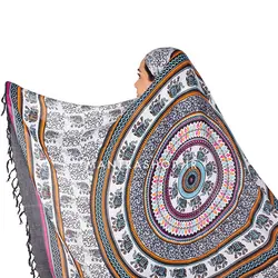 شال هندی طرح ماندالا کد 706