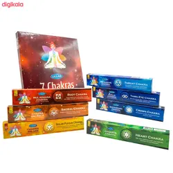 عود دست ساز هندی هفت چاکرا 7Chakras برند ULLAS حاوی هفت بسته عود