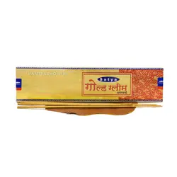 عود دست ساز هندی Gold Gleam برند Satya جذب ثروت و شانس  (عود طلا)