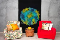 بکدراپ تپستری هندی طرح دست همسا (روتختی یک نفره) کد 402