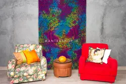 بکدراپ تپستری هندی طرح ماندالا (روتختی یک نفره) کد 393