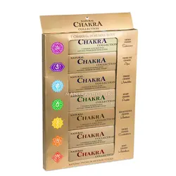 عود دست ساز هندی هفت چاکرا Natural Chakra Collection حاوی هفت بسته عود