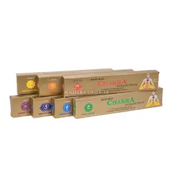 عود دست ساز هندی هفت چاکرا Natural Chakra Collection حاوی هفت بسته عود