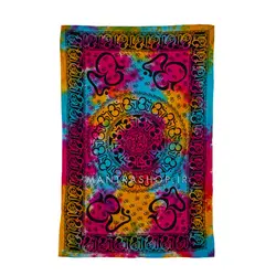 بکدراپ تپستری هندی طرح OM (روتختی یک نفره) کد 377