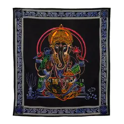 بکدراپ تپستری هندی طرح گانش (روتختی دو نفره) کد 432