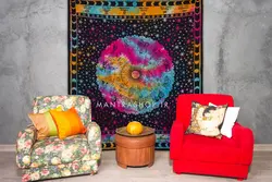 بکدراپ تپستری هندی طرح صورت فلکی (روتختی دو نفره) کد 429