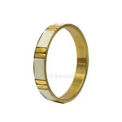 النگو برنجی دست ساز هندی و صدف طبیعی کد 1308