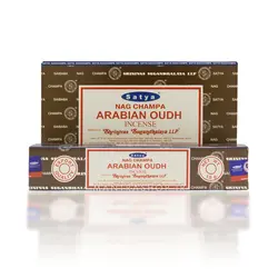 عود دست ساز هندی Arabian Oudh برند Satya بسته 15 گرمی