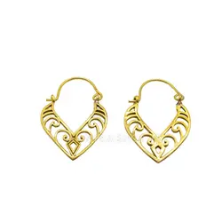 گوشواره برنجی دست ساز هندی کد 1220