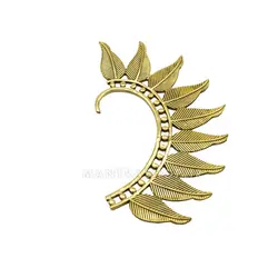 گوشواره برنجی دست ساز هندی مدل پشت گوش کد 1203