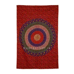 بکدراپ تپستری هندی طرح ماندالا (روتختی یک نفره) کد 367